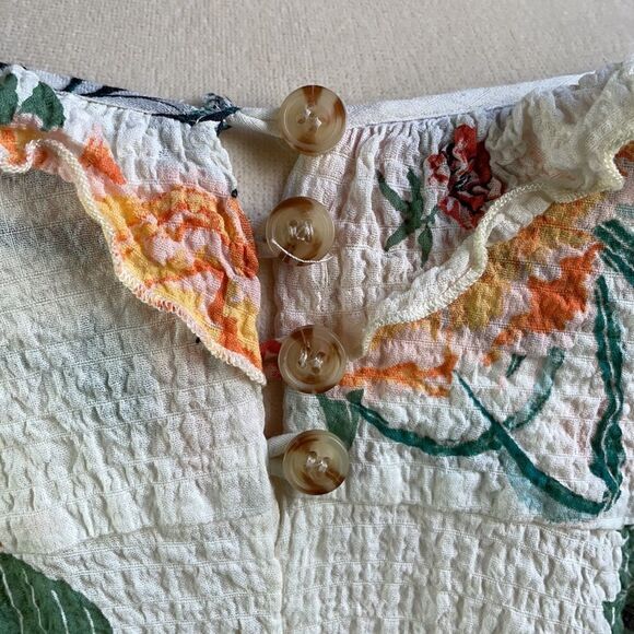 Urban Outfitters Lightweight Floral Romper w/Ties on Shoulders (Size: XS) - Picture 14 of 16